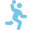 Icon einer laufenden Person