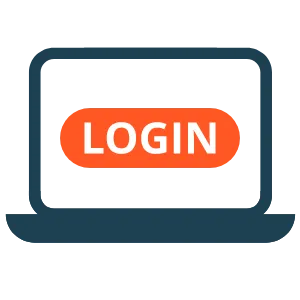 Icon Laptop Online-Log-In einer Fahrschule